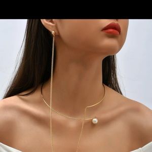 Earring with necklace